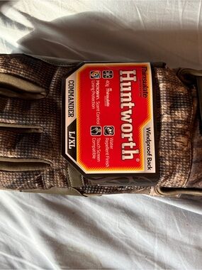 Huntworth Commander Men's Windproof Gloves - Brown Camo
